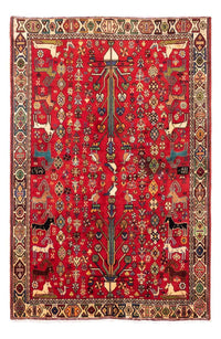 Tapis persan - Nomadic - 220 x 143 cm - rouge