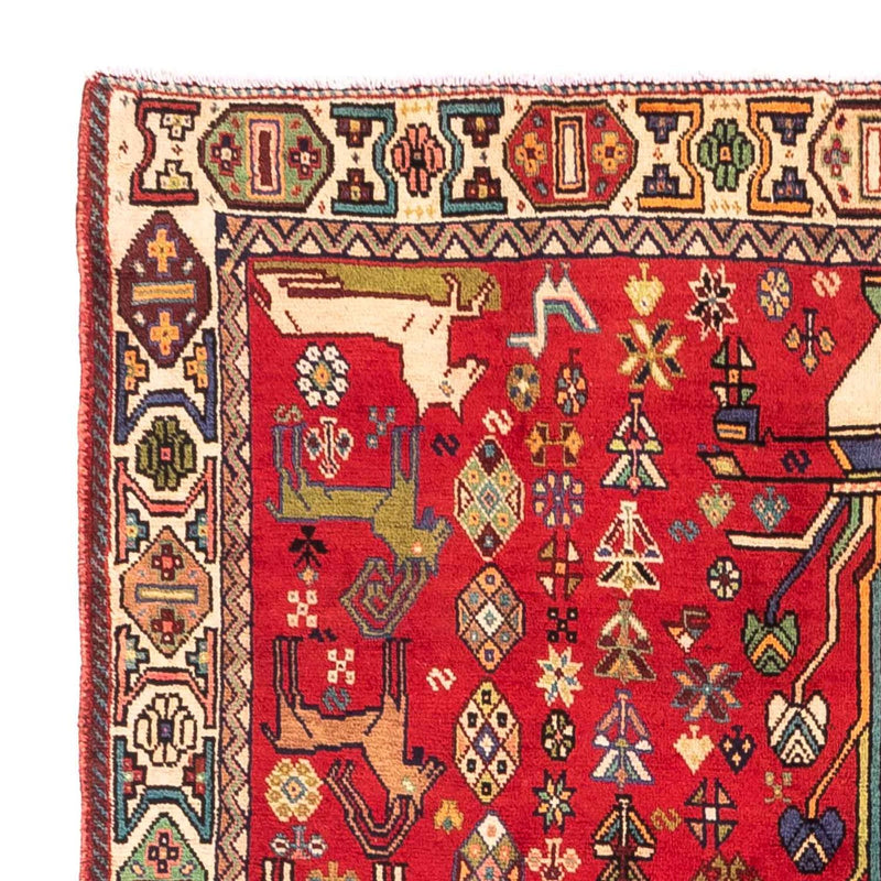 Tapis persan - Nomadic - 220 x 143 cm - rouge