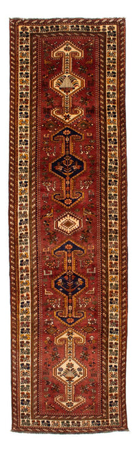 Tapis de couloir Tapis persan - Nomadic - 382 x 103 cm - marron