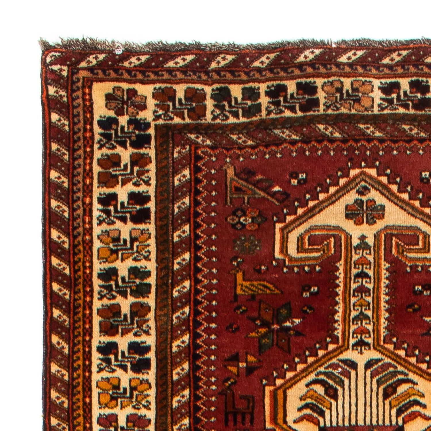 Tapis de couloir Tapis persan - Nomadic - 382 x 103 cm - marron