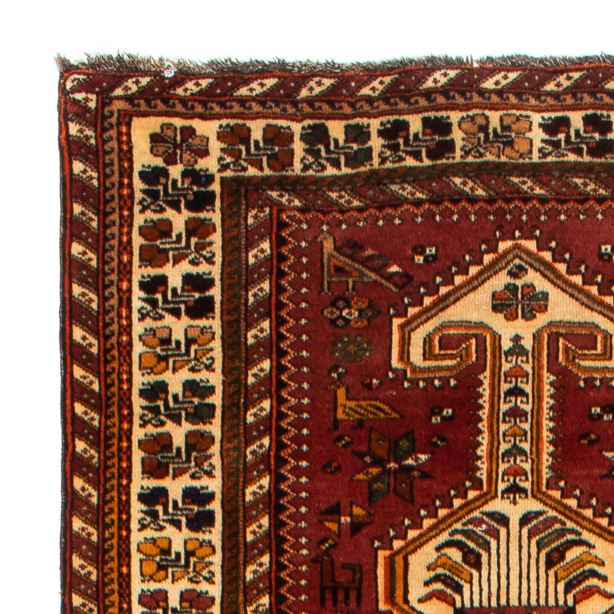 Tapis de couloir Tapis persan - Nomadic - 382 x 103 cm - marron