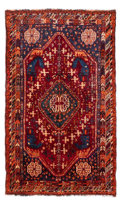 Tapis persan - Nomadic - 235 x 140 cm - rouge foncé