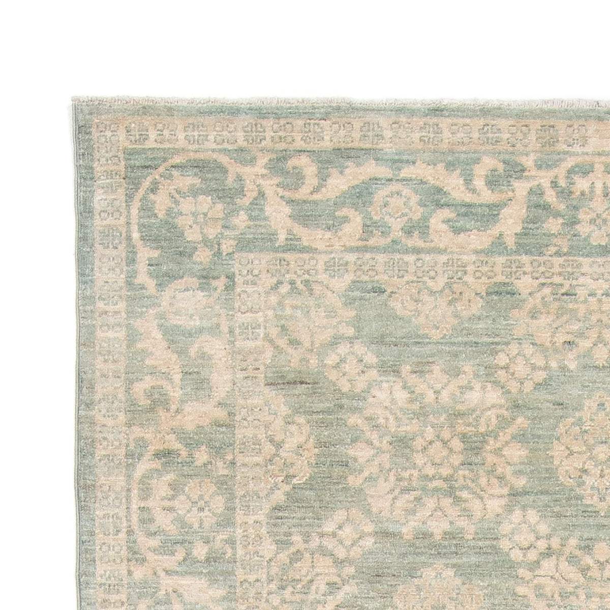 Tapis de couloir Tapis persan - Tabriz - 297 x 125 cm - beige