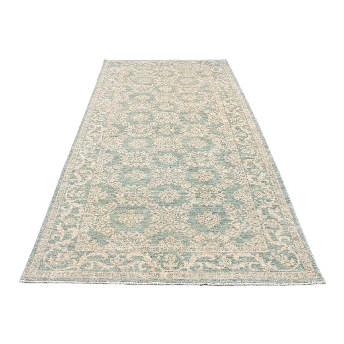 Tapis de couloir Tapis persan - Tabriz - 297 x 125 cm - beige