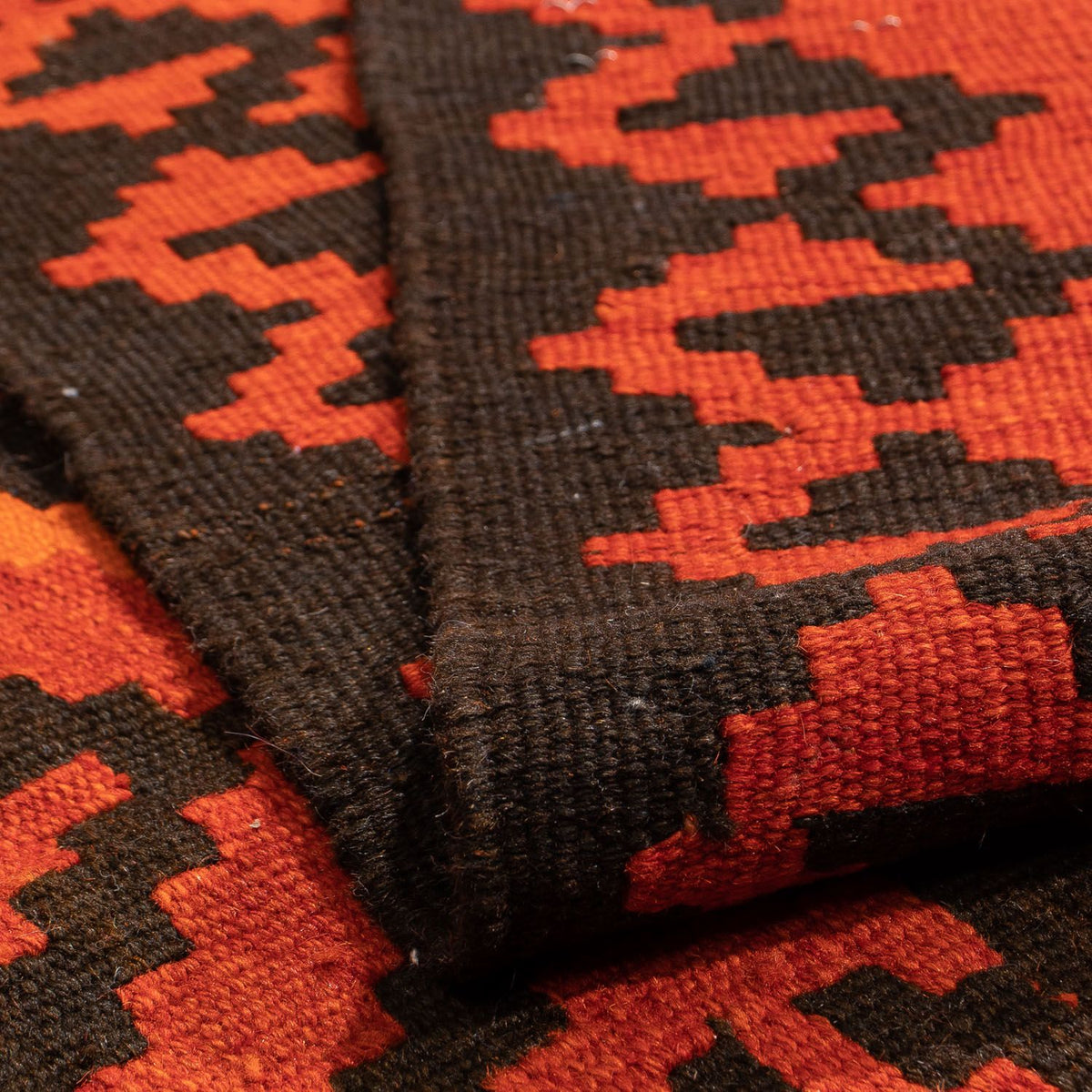 Tapis Kelim - Oriental - 194 x 150 cm - rouge clair