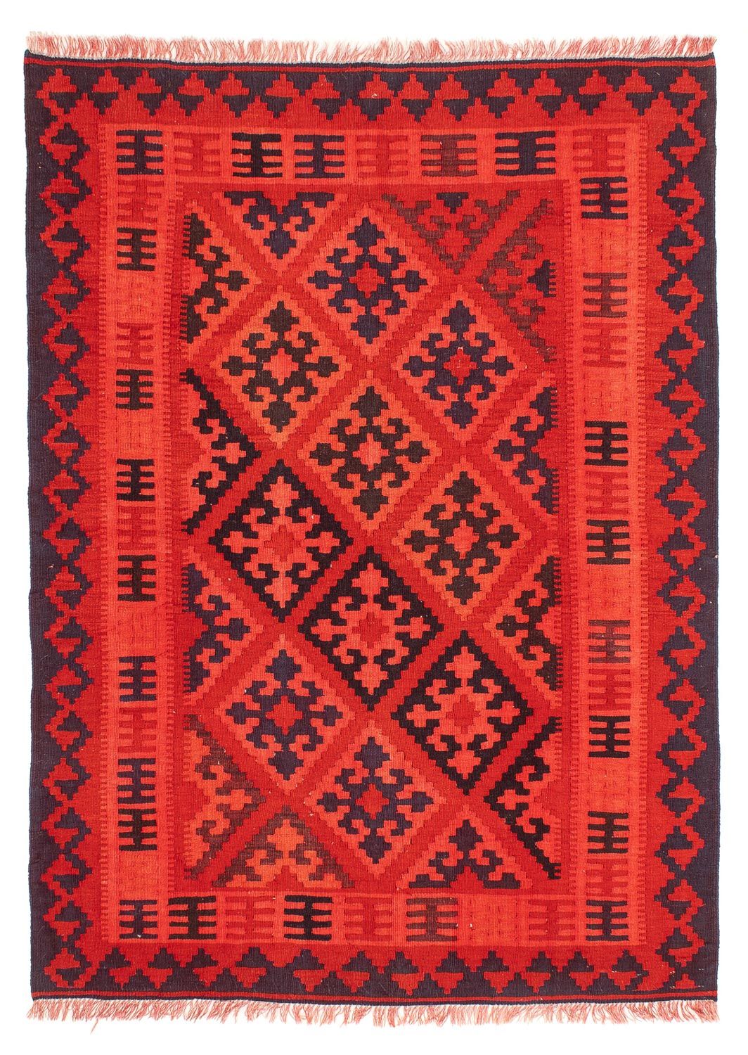 Tapis Kelim - Oriental - 210 x 151 cm - rouge
