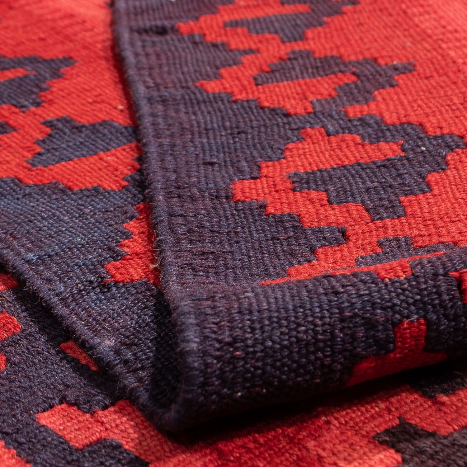 Tapis Kelim - Oriental - 210 x 151 cm - rouge