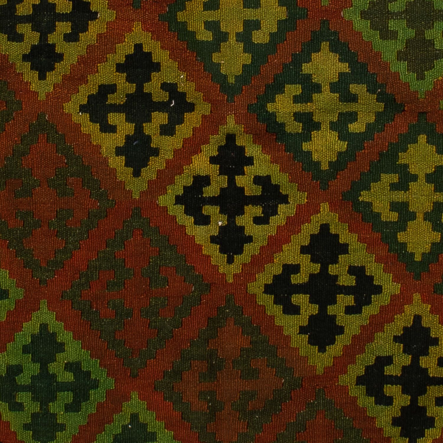Tapis Kelim - Oriental - 197 x 148 cm - vert foncé