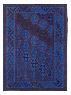 Tapis Kelim - Oriental - 195 x 155 cm - bleu