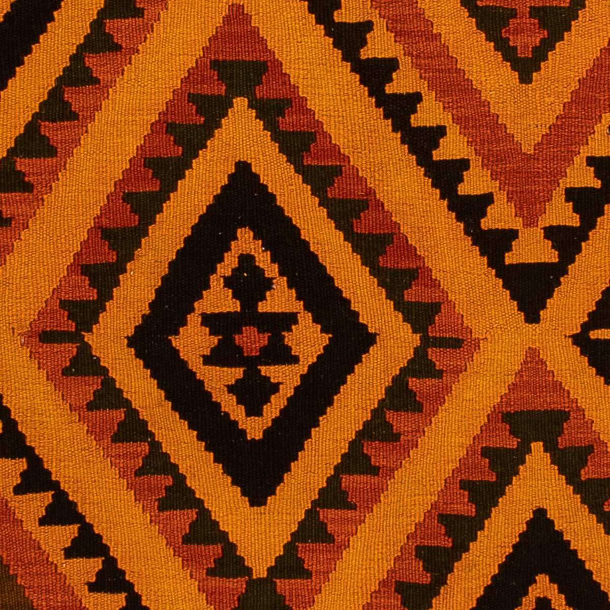 Tapis Kelim - Oriental - 195 x 152 cm - marron foncé