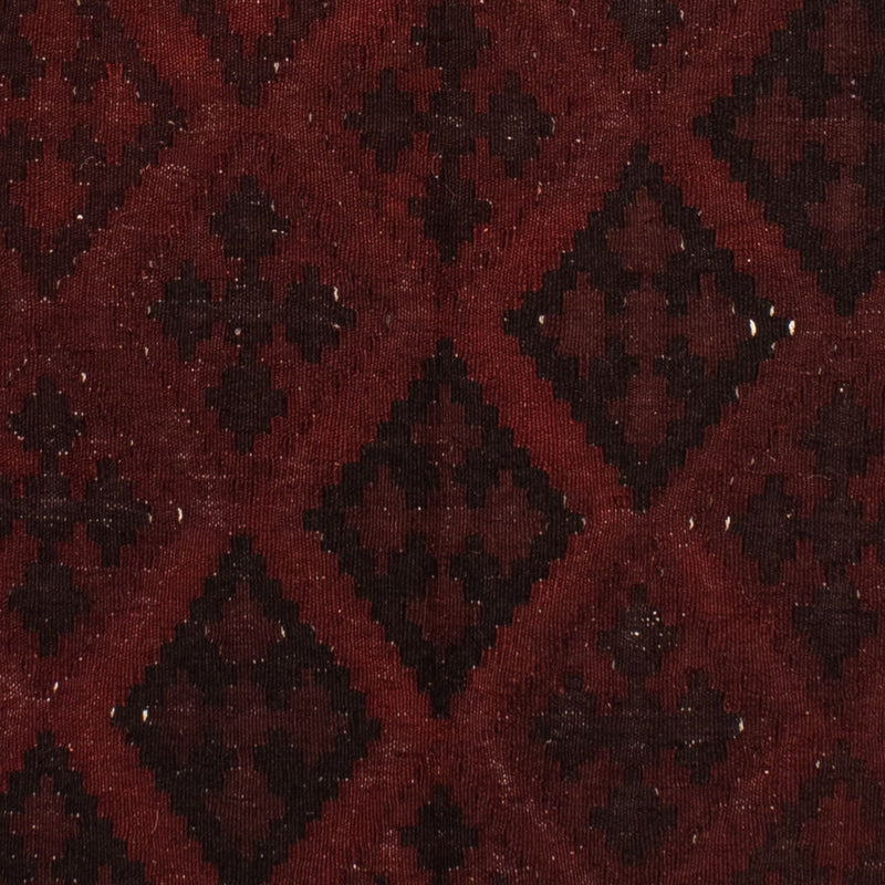 Tapis Kelim - Oriental - 193 x 145 cm - rouge foncé