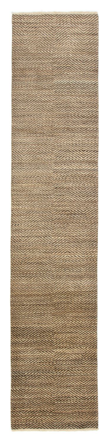 Tapis de couloir Tapis Gabbeh - Indus - 370 x 77 cm - beige
