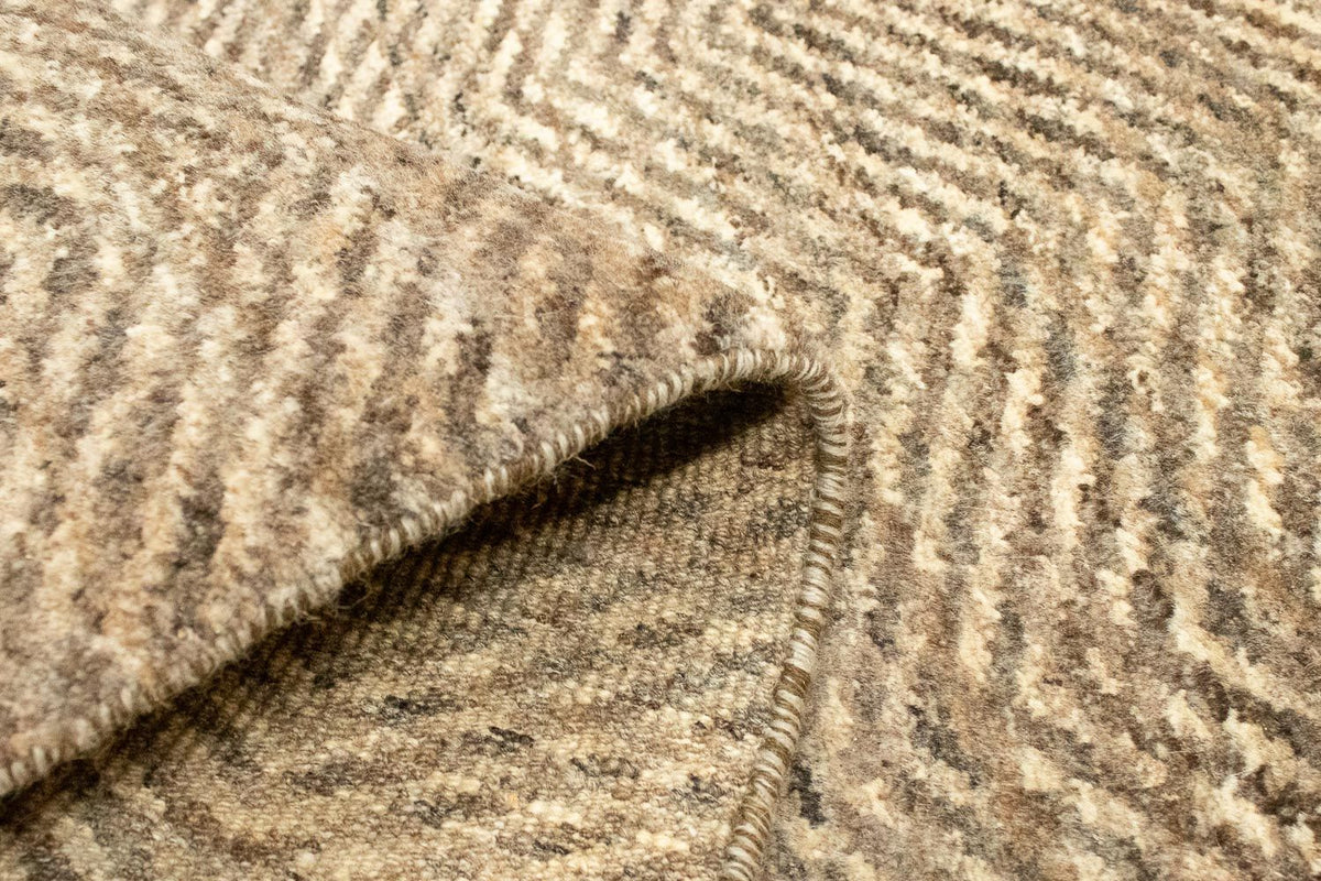 Tapis de couloir Tapis Gabbeh - Indus - 370 x 77 cm - beige