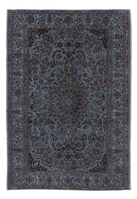 Tapis persan - Nain - 296 x 200 cm - bleu de mer