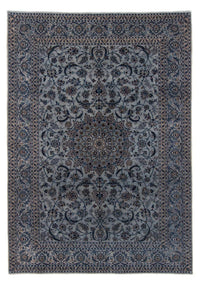 Tapis persan - Nain - 294 x 198 cm - bleu de mer