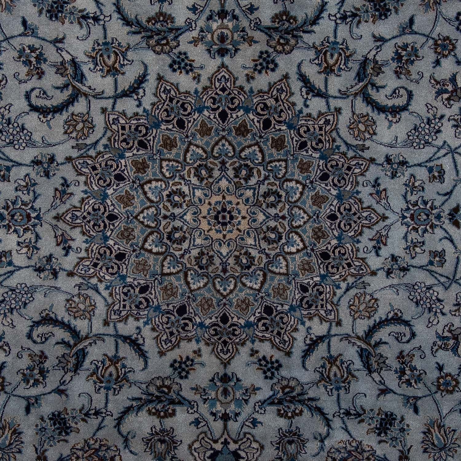 Tapis persan - Nain - 294 x 198 cm - bleu de mer