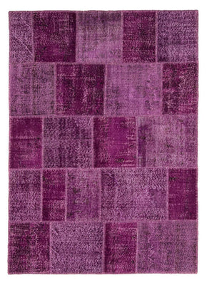Tapis patchwork - 240 x 170 cm - violet