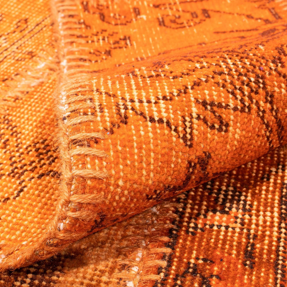 Tapis patchwork - 240 x 170 cm - marron