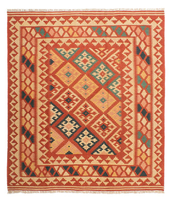Tapis Kelim - Oriental carré  - 213 x 193 cm - multicolore