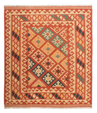 Tapis Kelim - Oriental carré  - 213 x 193 cm - multicolore