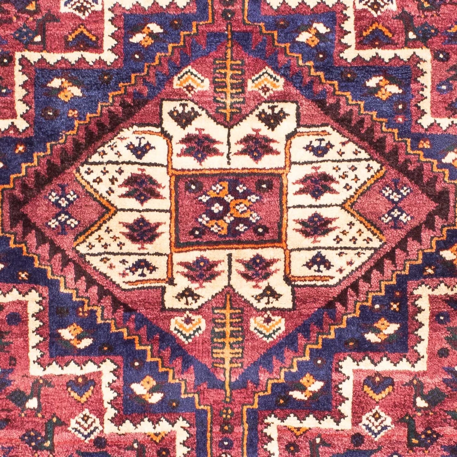 Tapis persan - Nomadic - 155 x 110 cm - fuchsia