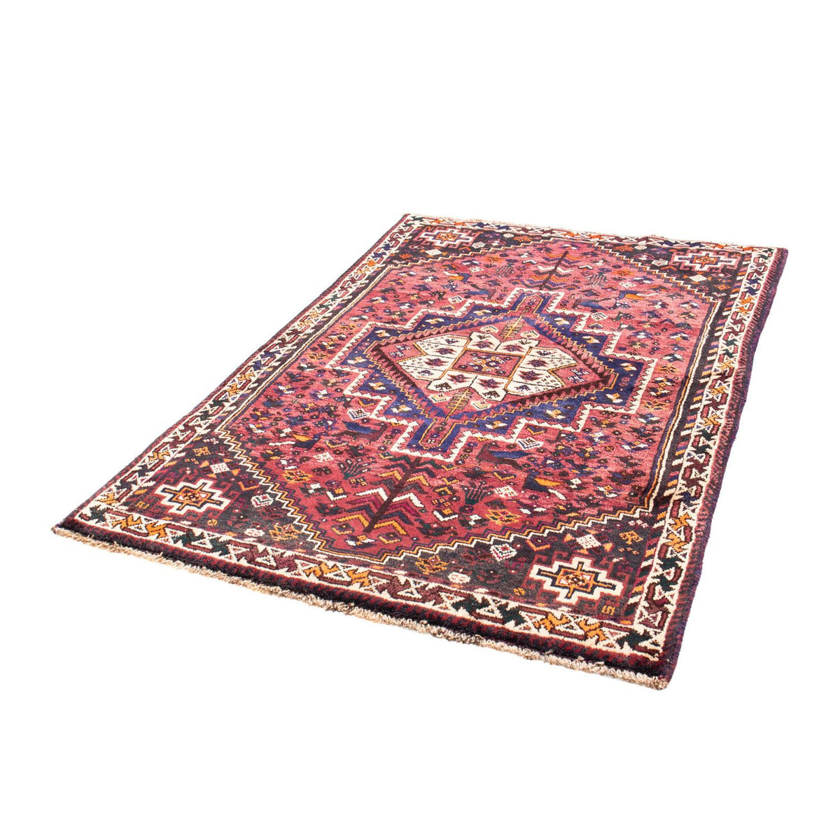 Tapis persan - Nomadic - 155 x 110 cm - fuchsia