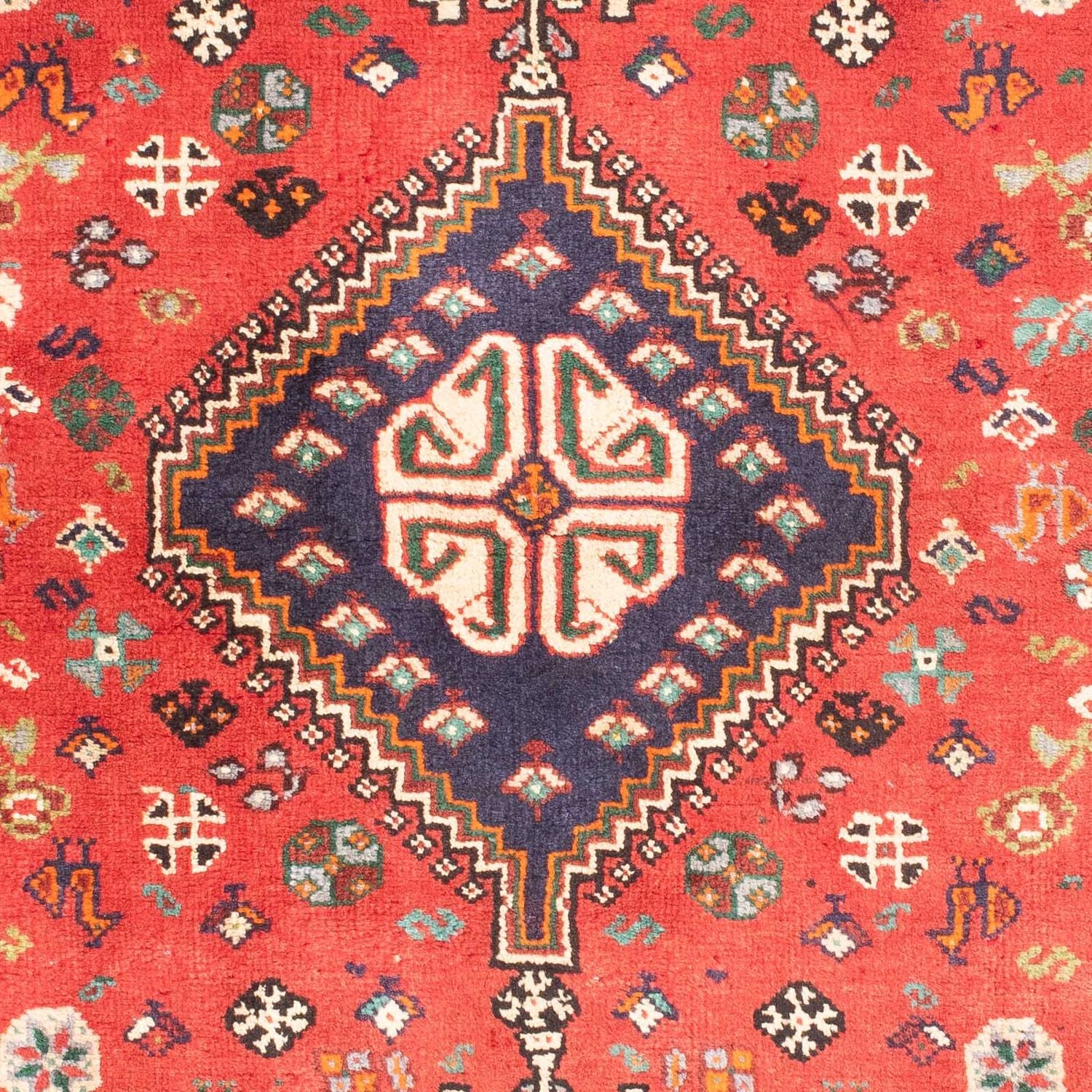 Tapis persan - Nomadic - 185 x 123 cm - rouge foncé