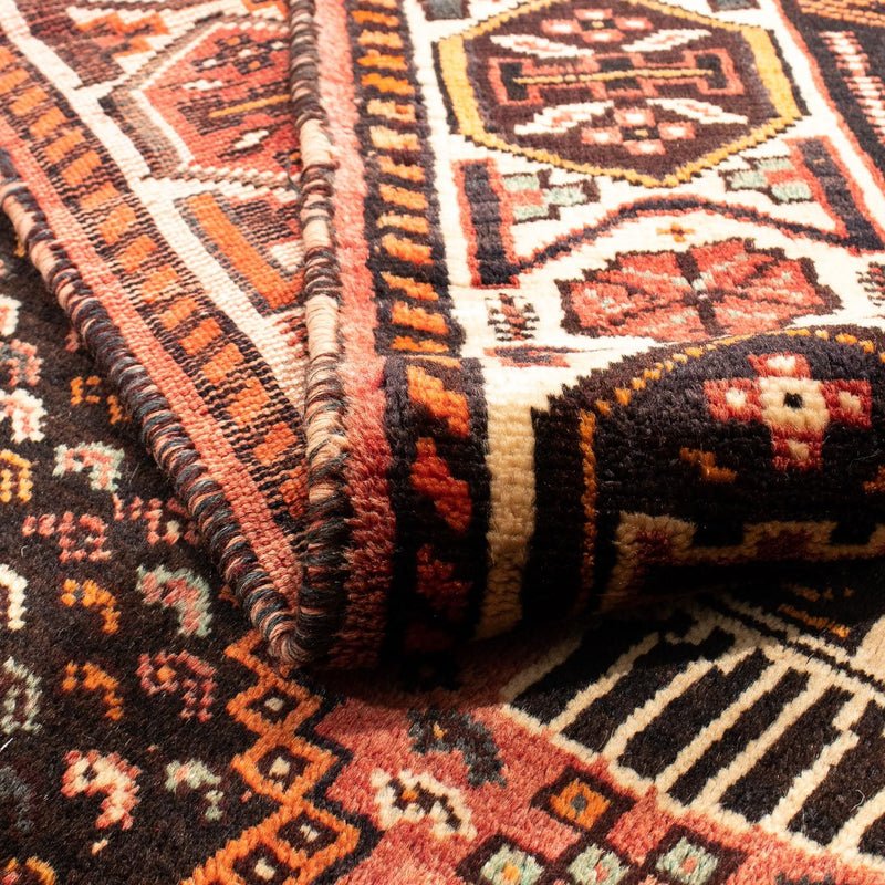 Tapis persan - Nomadic - 192 x 155 cm - rouge clair