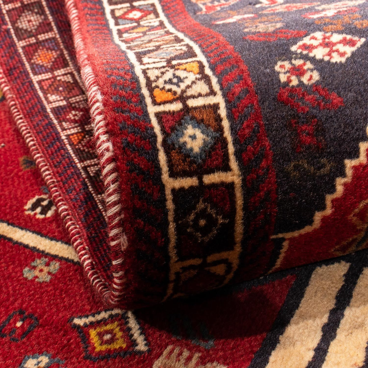 Tapis persan - Nomadic - 208 x 117 cm - rouge foncé