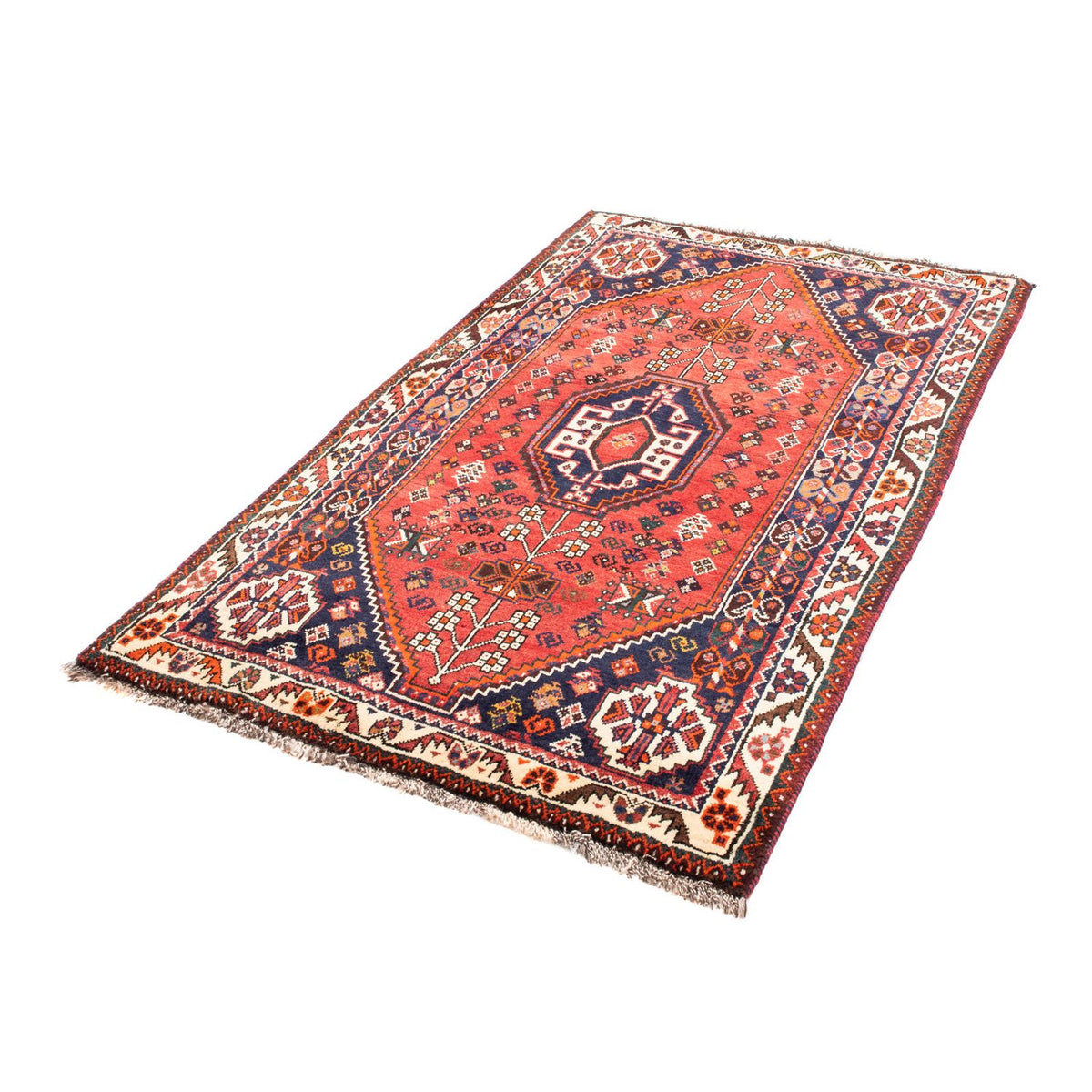 Tapis persan - Nomadic - 170 x 100 cm - rouge foncé