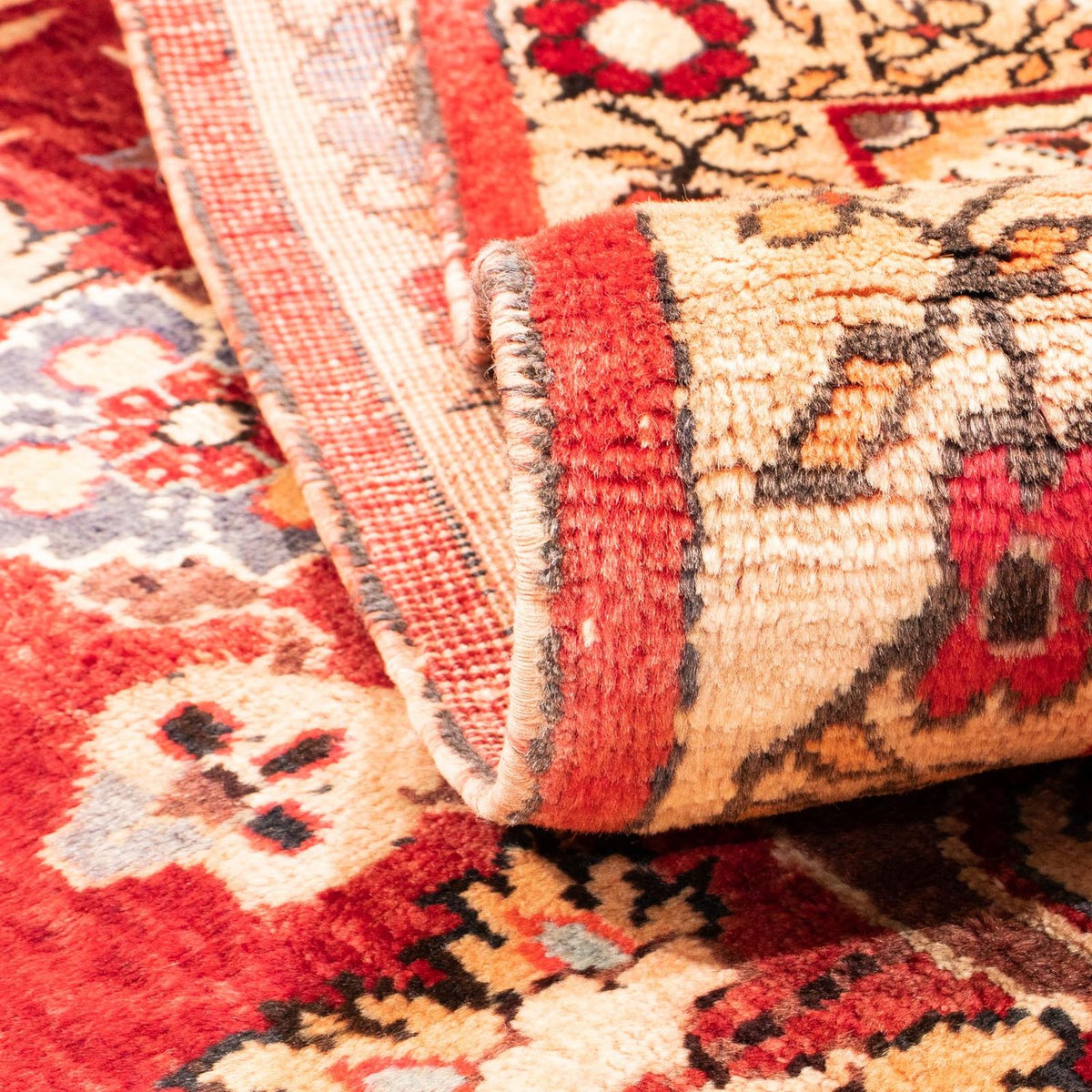 Tapis persan - Nomadic - 160 x 120 cm - rouge clair