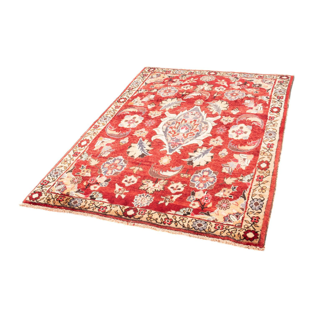 Tapis persan - Nomadic - 160 x 120 cm - rouge clair