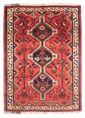 Tapis persan - Nomadic - 160 x 113 cm - rouge foncé