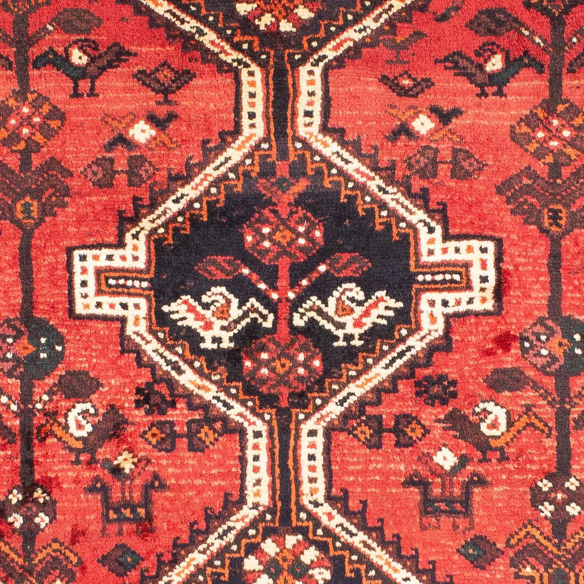 Tapis persan - Nomadic - 160 x 113 cm - rouge foncé