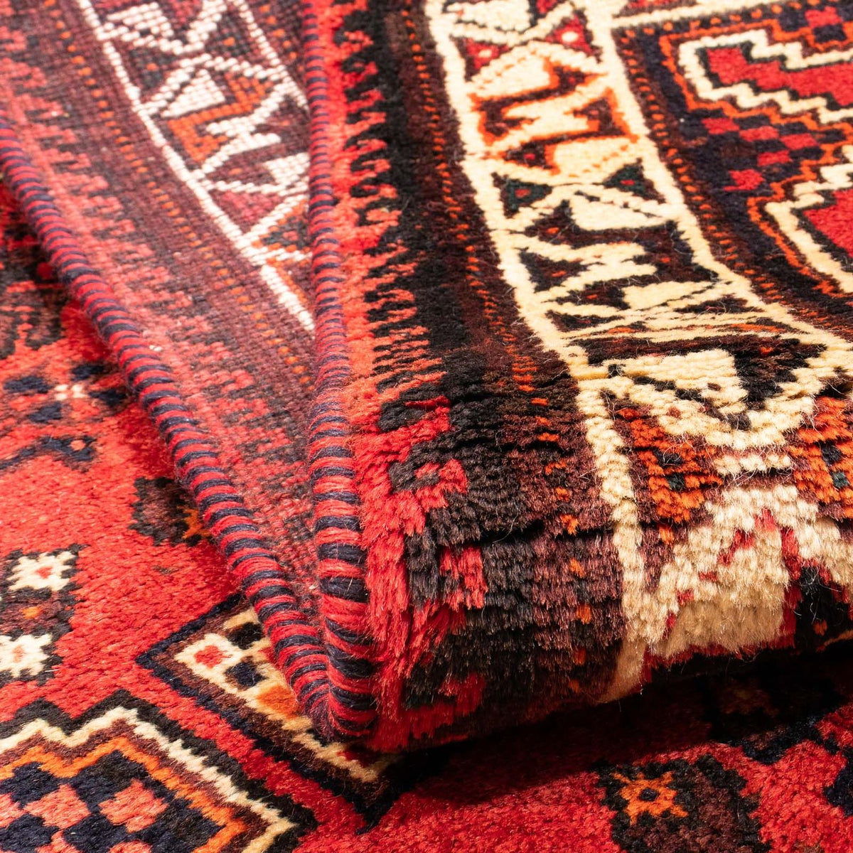 Tapis persan - Nomadic - 160 x 113 cm - rouge foncé