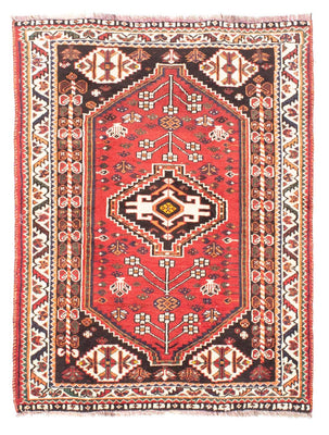 Tapis persan - Nomadic - 147 x 110 cm - rouge