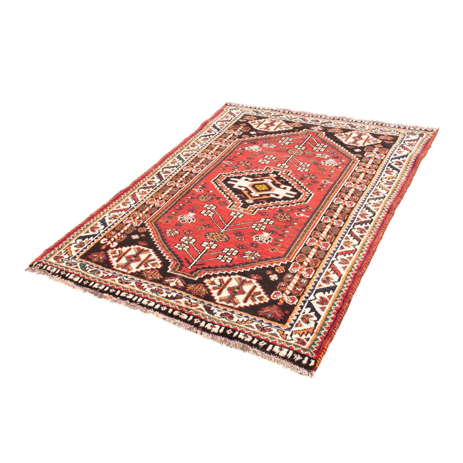 Tapis persan - Nomadic - 147 x 110 cm - rouge