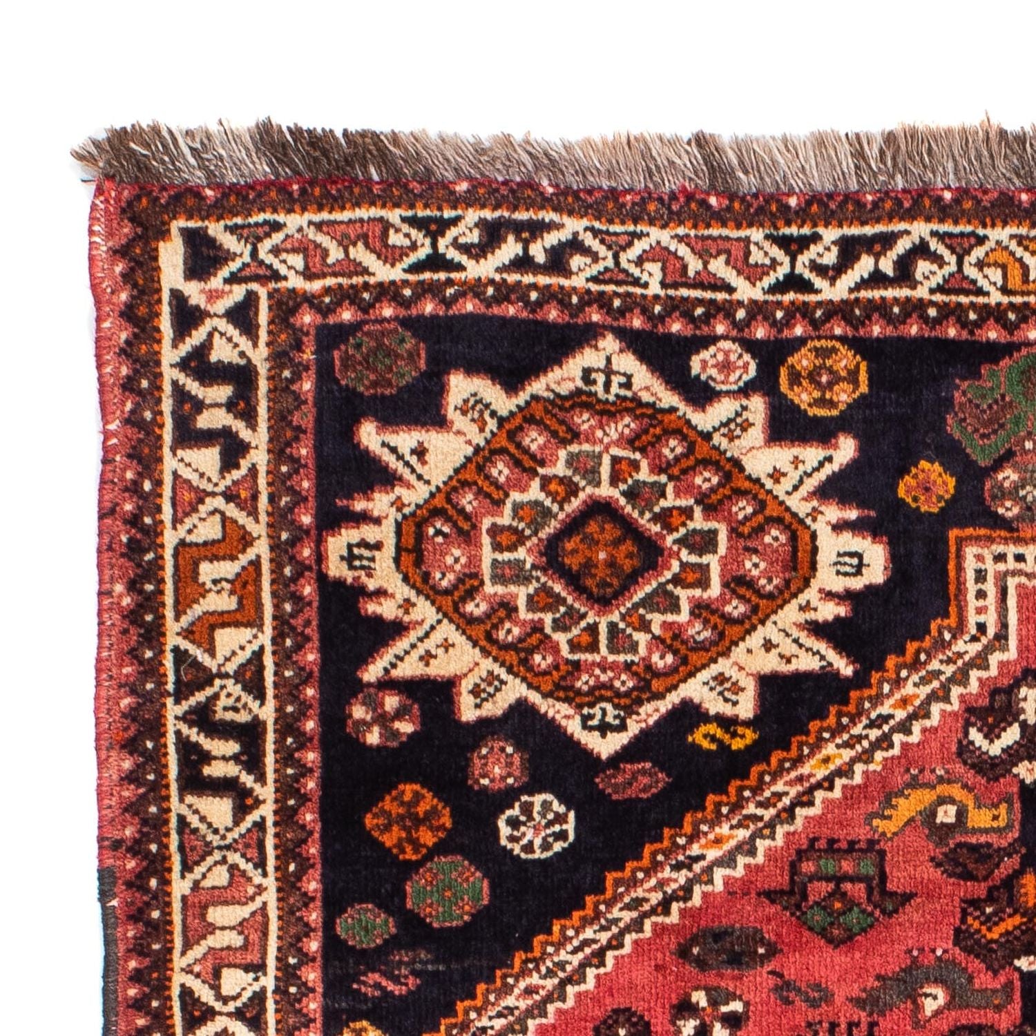 Tapis persan - Nomadic - 160 x 106 cm - rouge foncé
