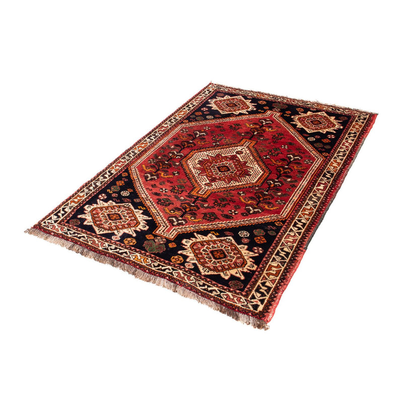 Tapis persan - Nomadic - 160 x 106 cm - rouge foncé