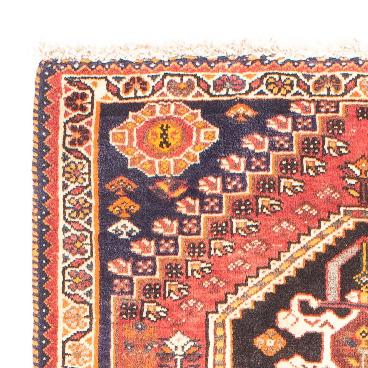 Tapis persan - Nomadic - 153 x 80 cm - rouge foncé