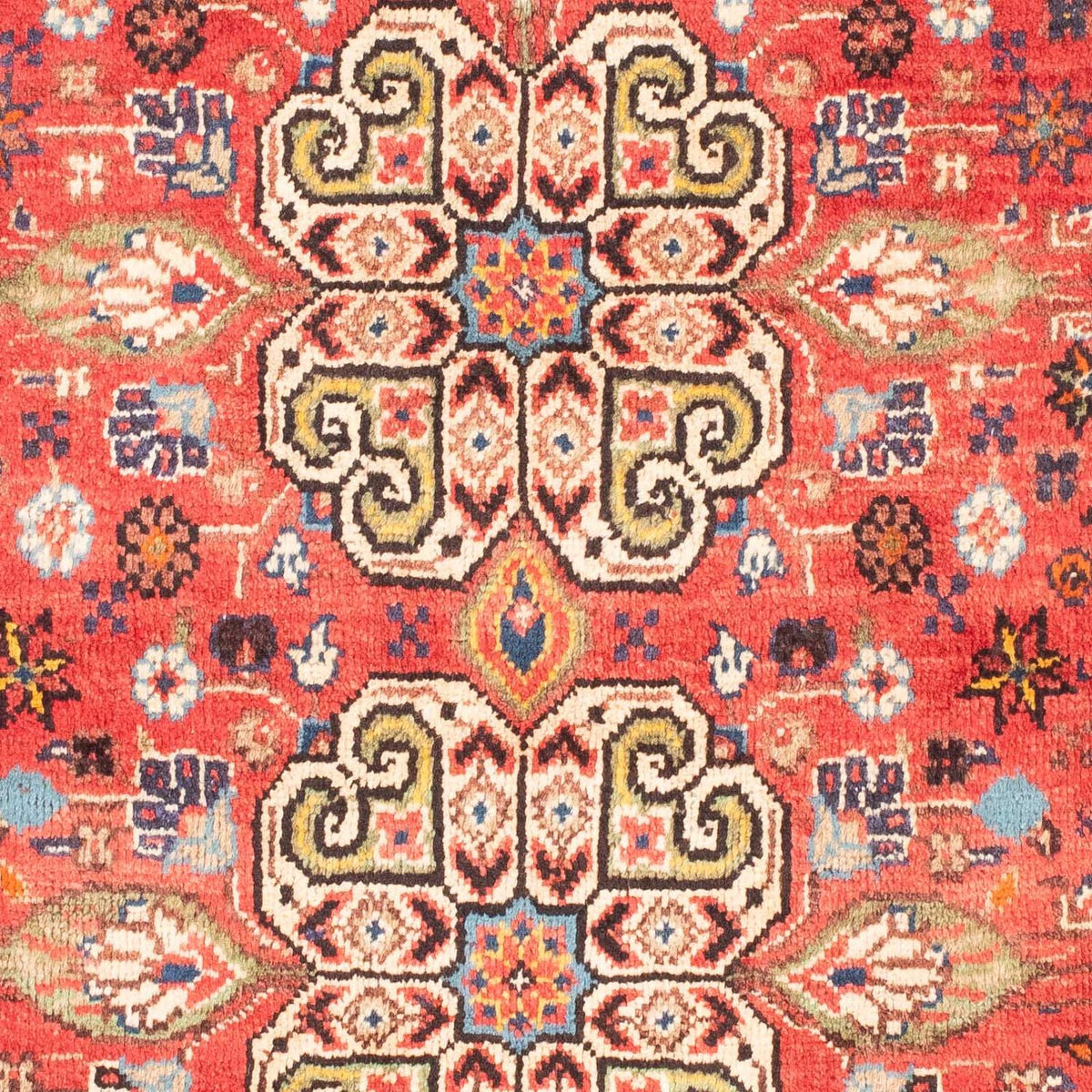 Tapis persan - Nomadic - 155 x 112 cm - rouge clair