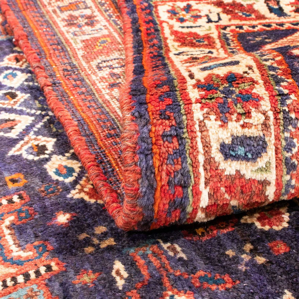 Tapis persan - Nomadic - 155 x 112 cm - rouge clair