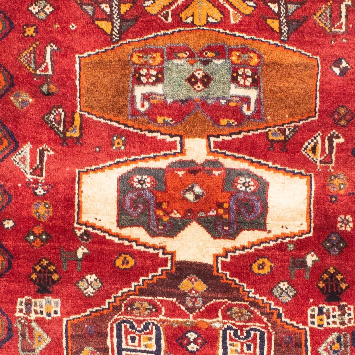 Tapis persan - Nomadic - 160 x 105 cm - rouge