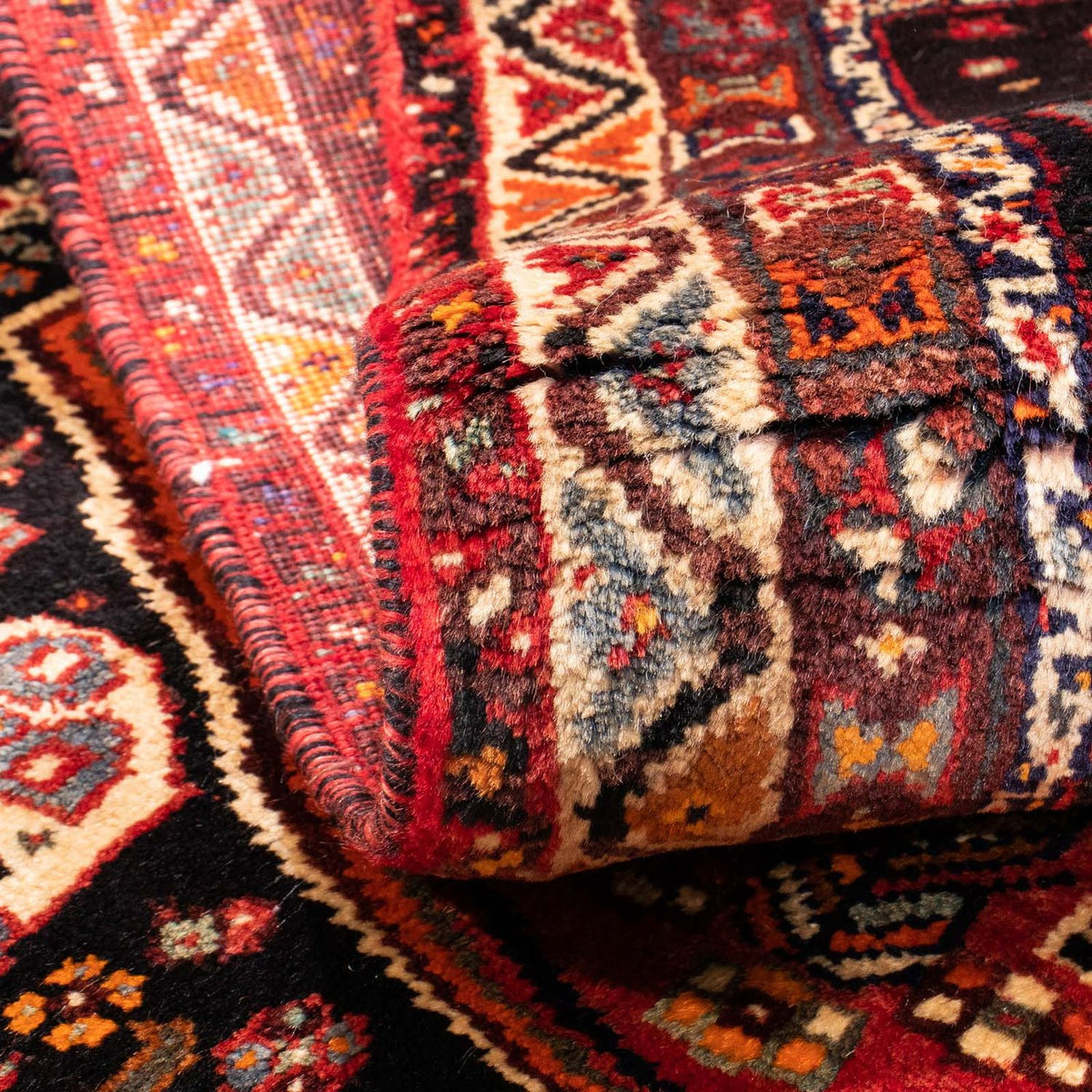 Tapis persan - Nomadic - 160 x 105 cm - rouge