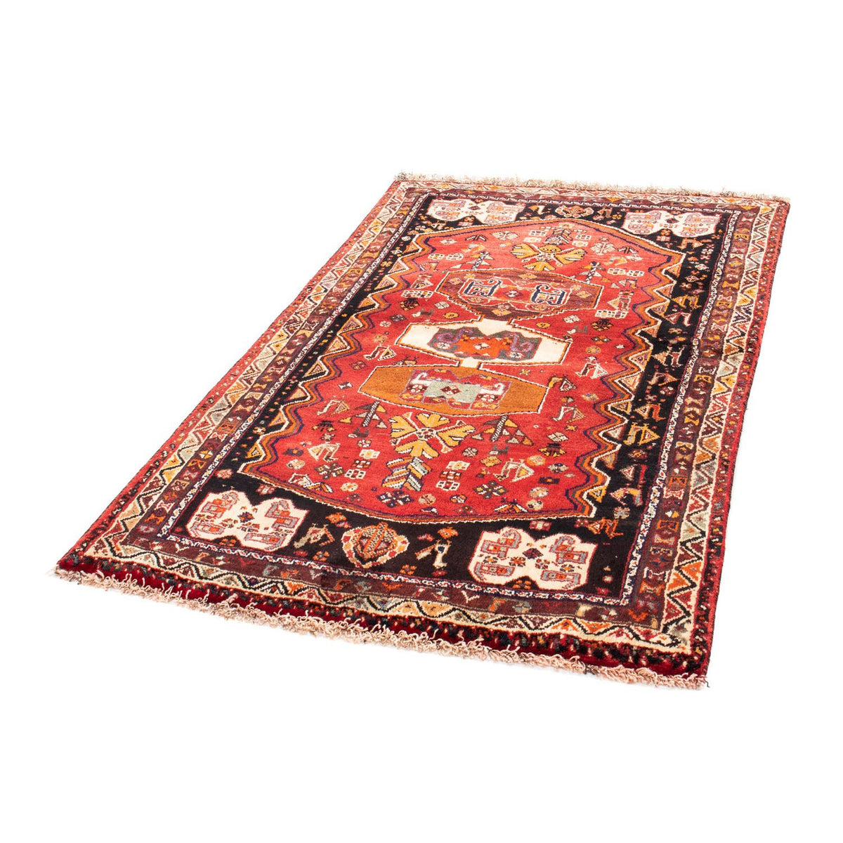 Tapis persan - Nomadic - 160 x 105 cm - rouge