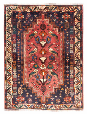 Tapis persan - Nomadic - 168 x 128 cm - bleu foncé