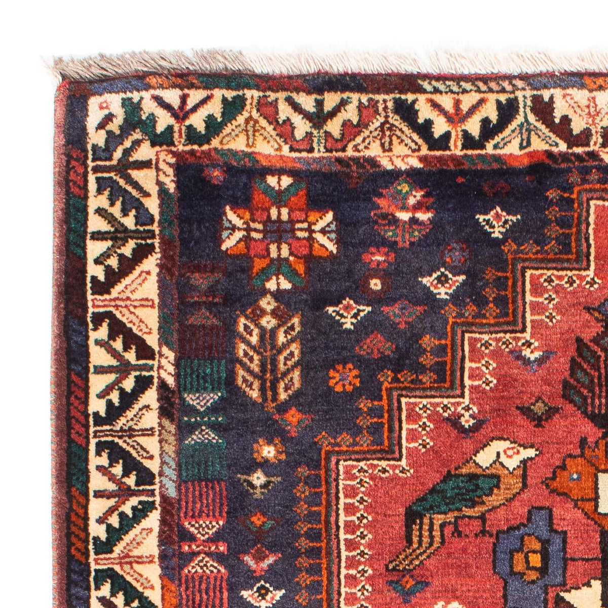 Tapis persan - Nomadic - 168 x 128 cm - bleu foncé