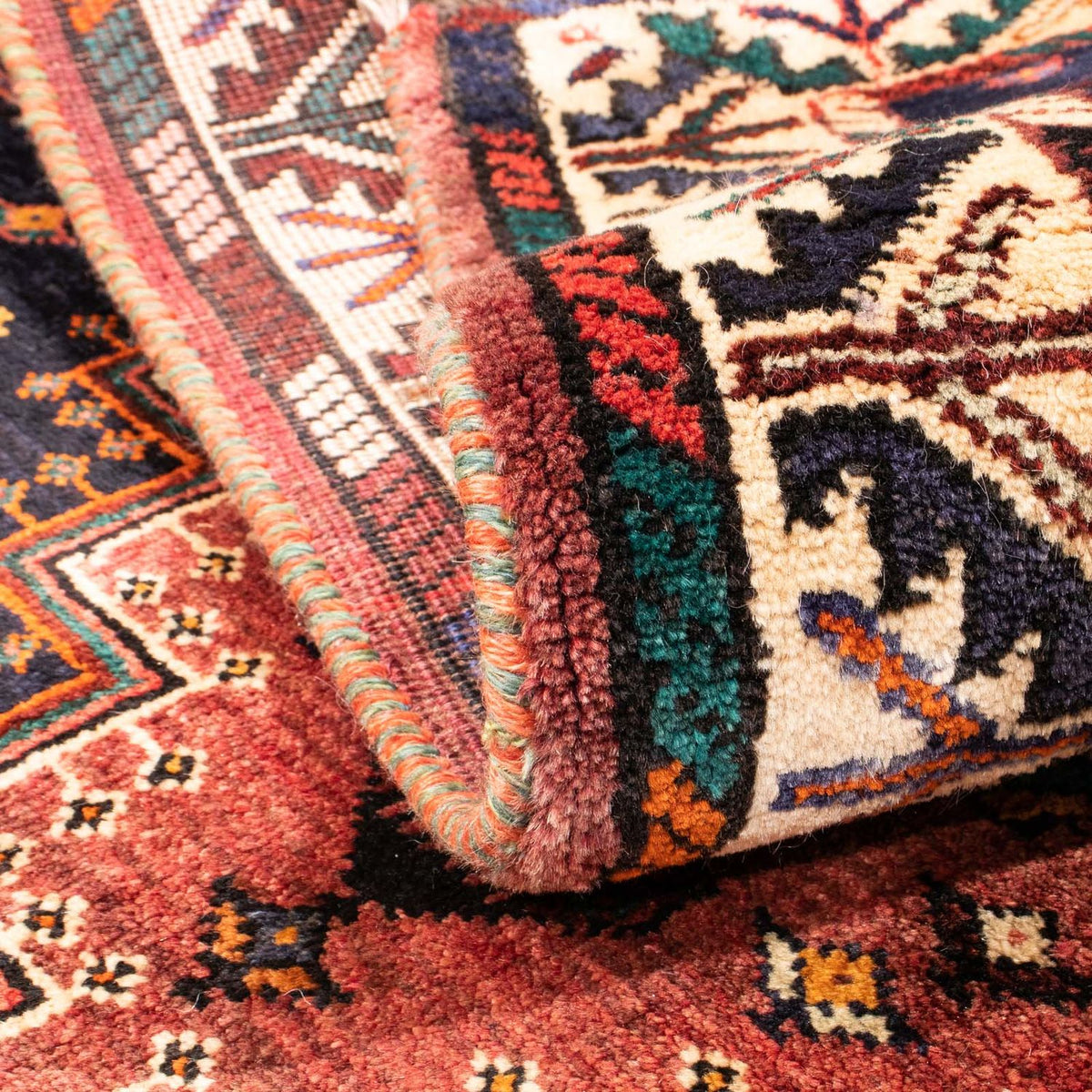 Tapis persan - Nomadic - 168 x 128 cm - bleu foncé