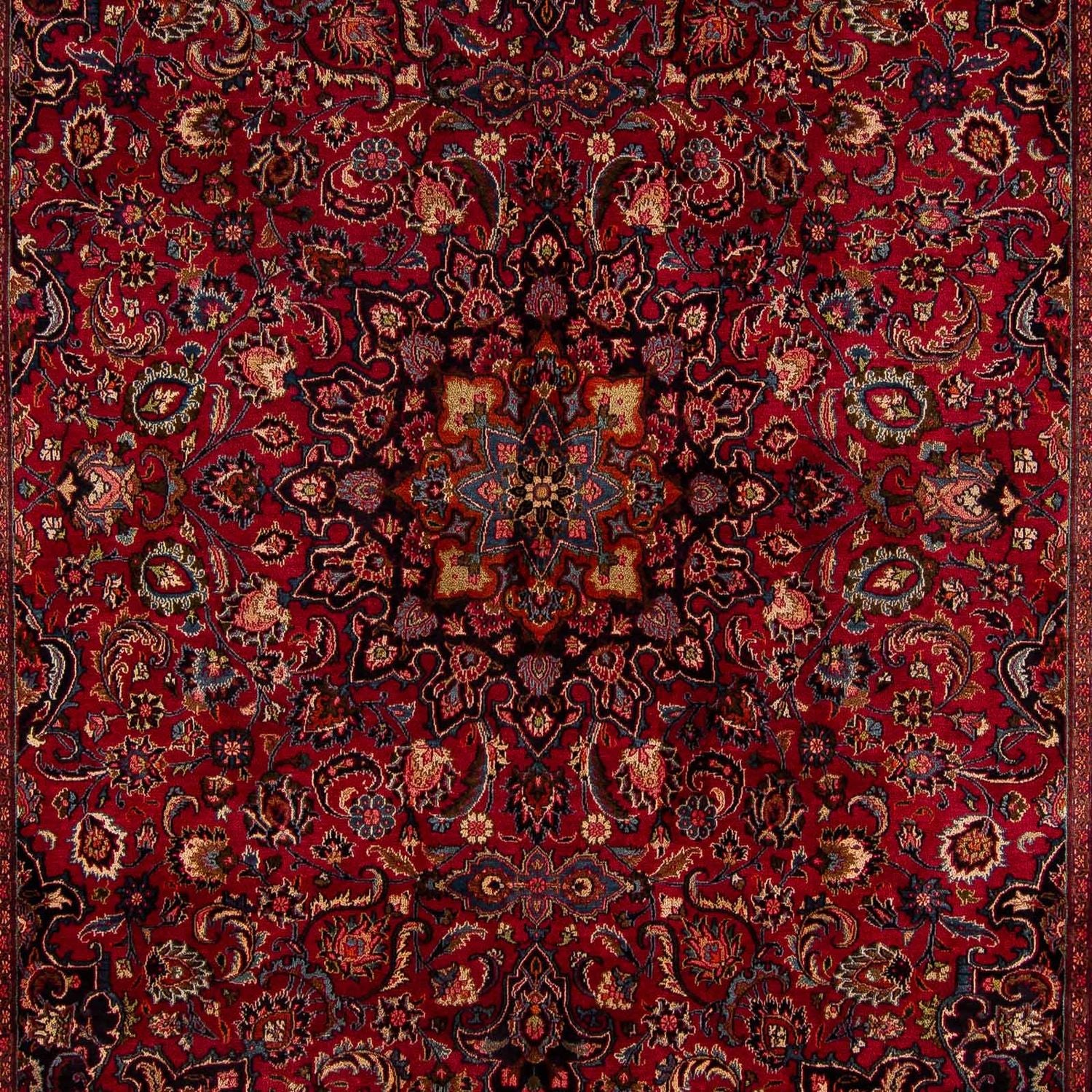 Tapis persan - Classique - 377 x 292 cm - rouge foncé