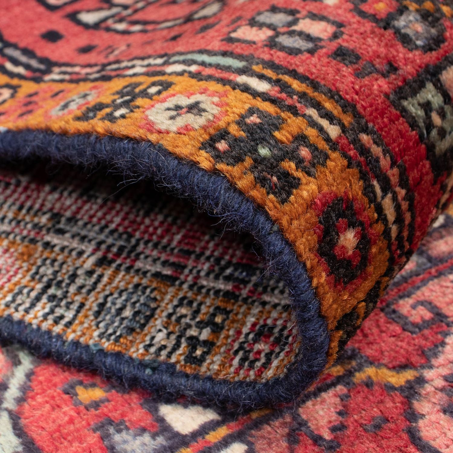 Tapis de couloir Tapis persan - Nomadic - 310 x 75 cm - rouge foncé